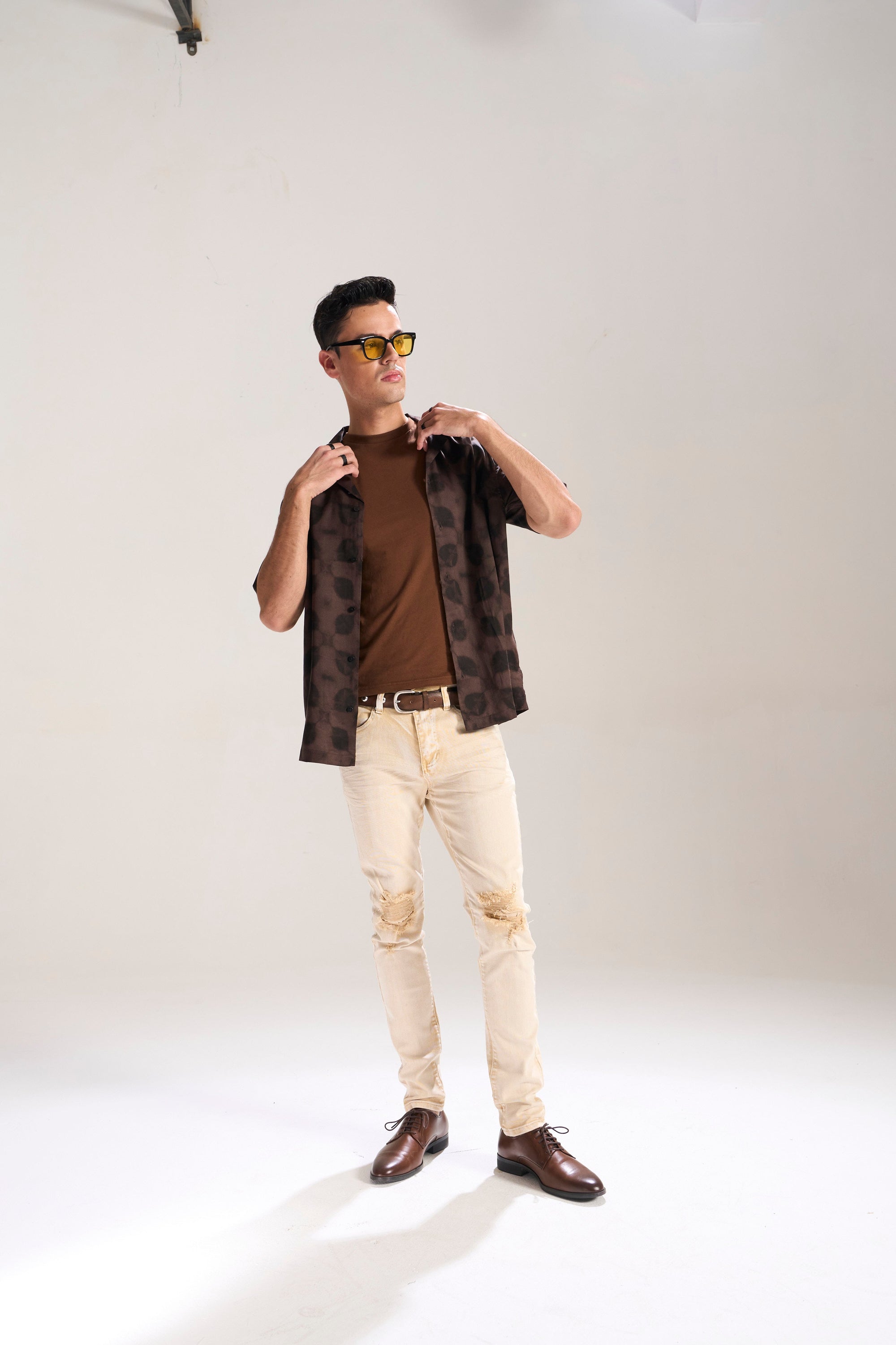 BRITISH KHAKI WASHED OUT TWILL SKINNY JEAN