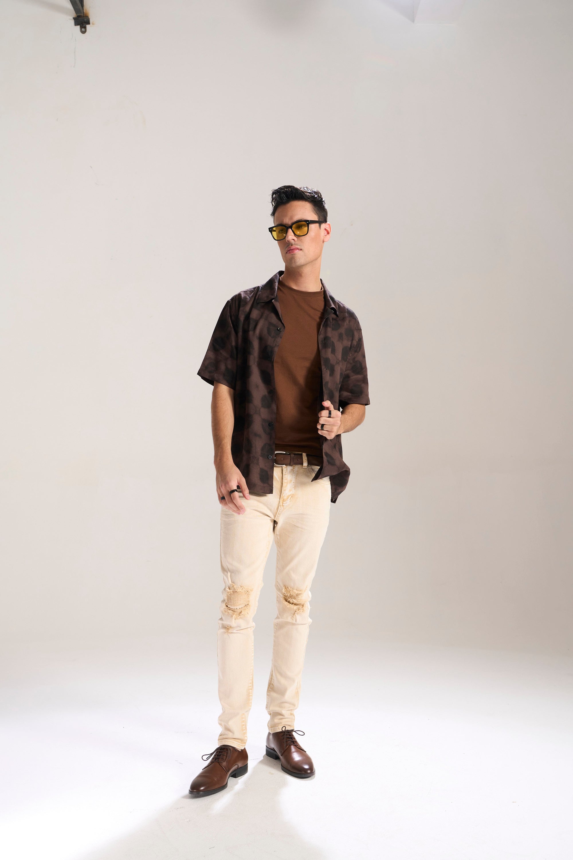 BRITISH KHAKI WASHED OUT TWILL SKINNY JEAN