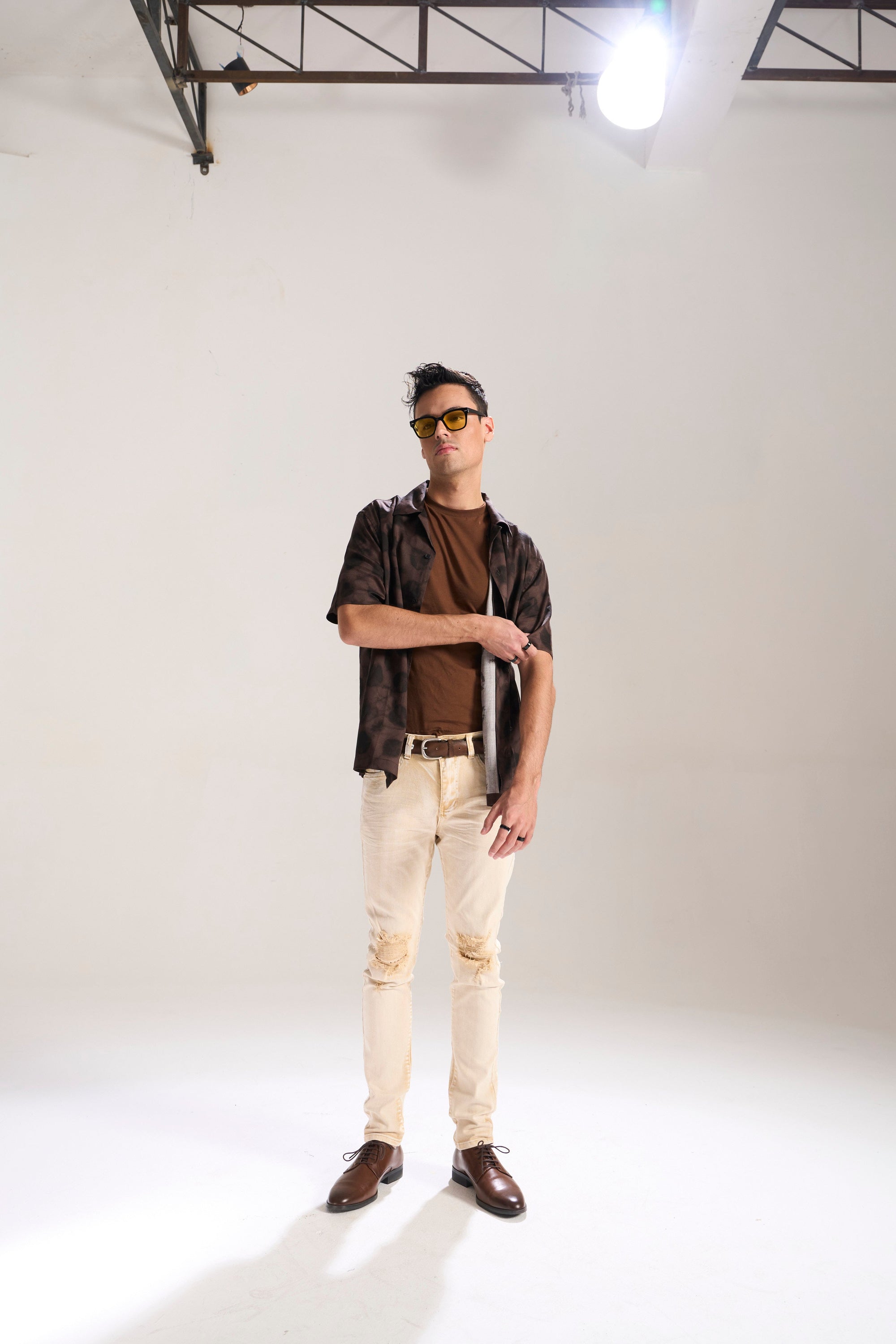 BRITISH KHAKI WASHED OUT TWILL SKINNY JEAN