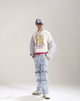 Waimea Blue Floral Jeans (M8032)