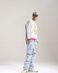 Waimea Blue Floral Jeans (M8032)