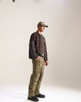 OLIVE BAGGY FIT JEAN WITH LOADED CARGO POCKETS