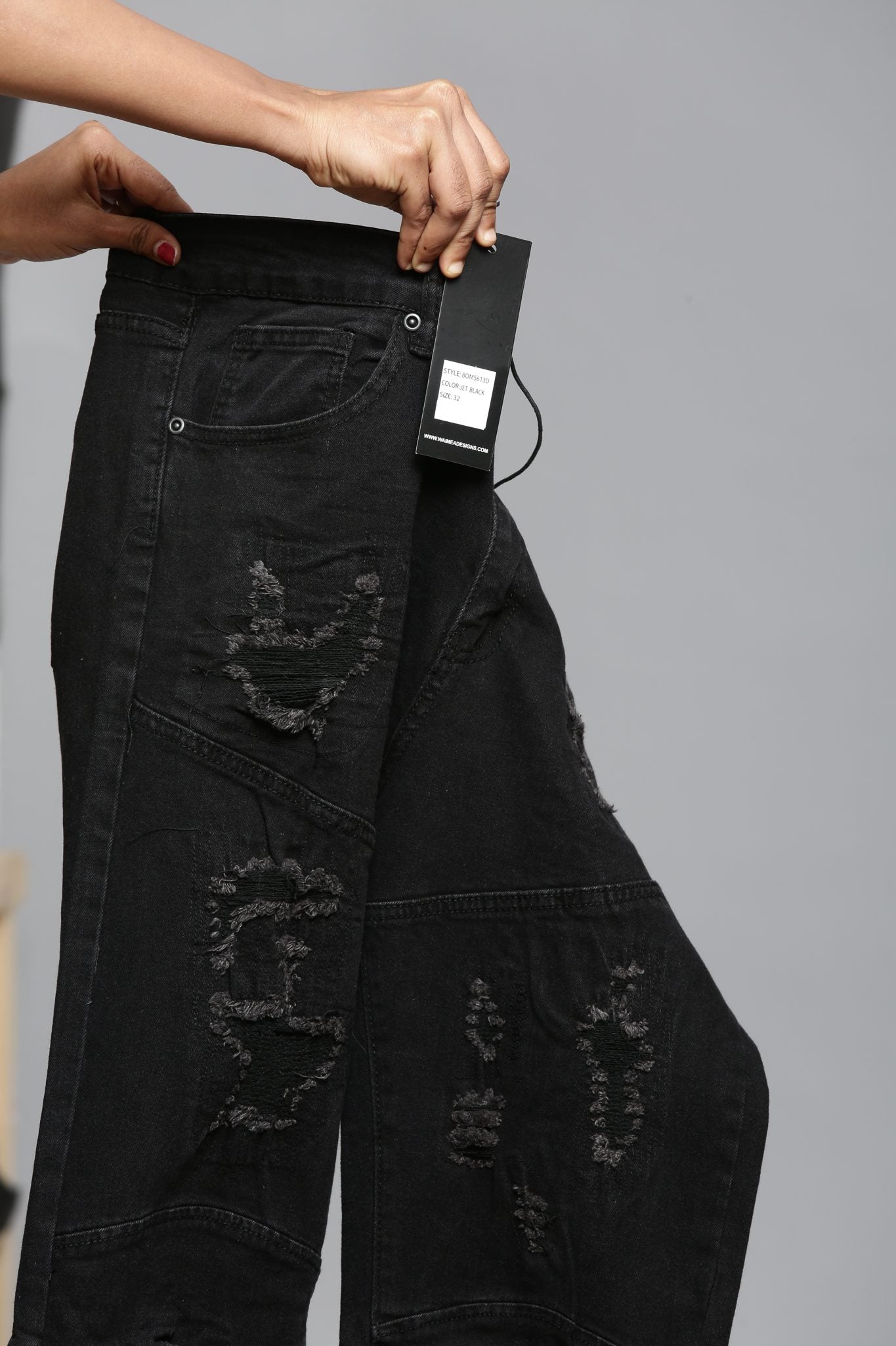Waimea Jet Black Jeans (BOM5613)