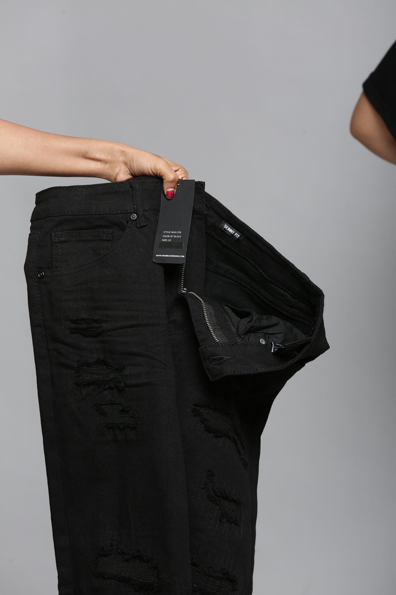 Waimea Jet Black Jeans (M5612)