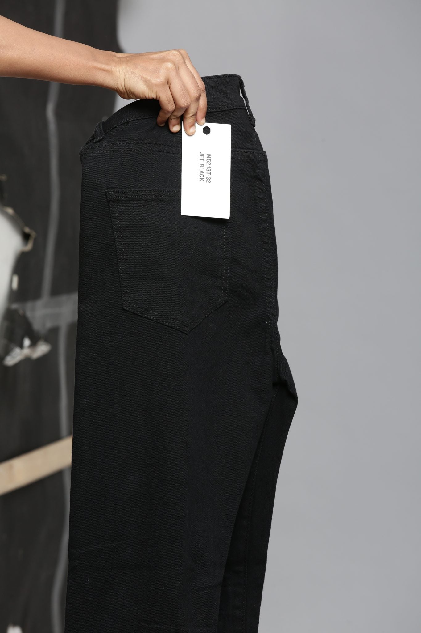 Waimea Jet Black Jeans (M5213)