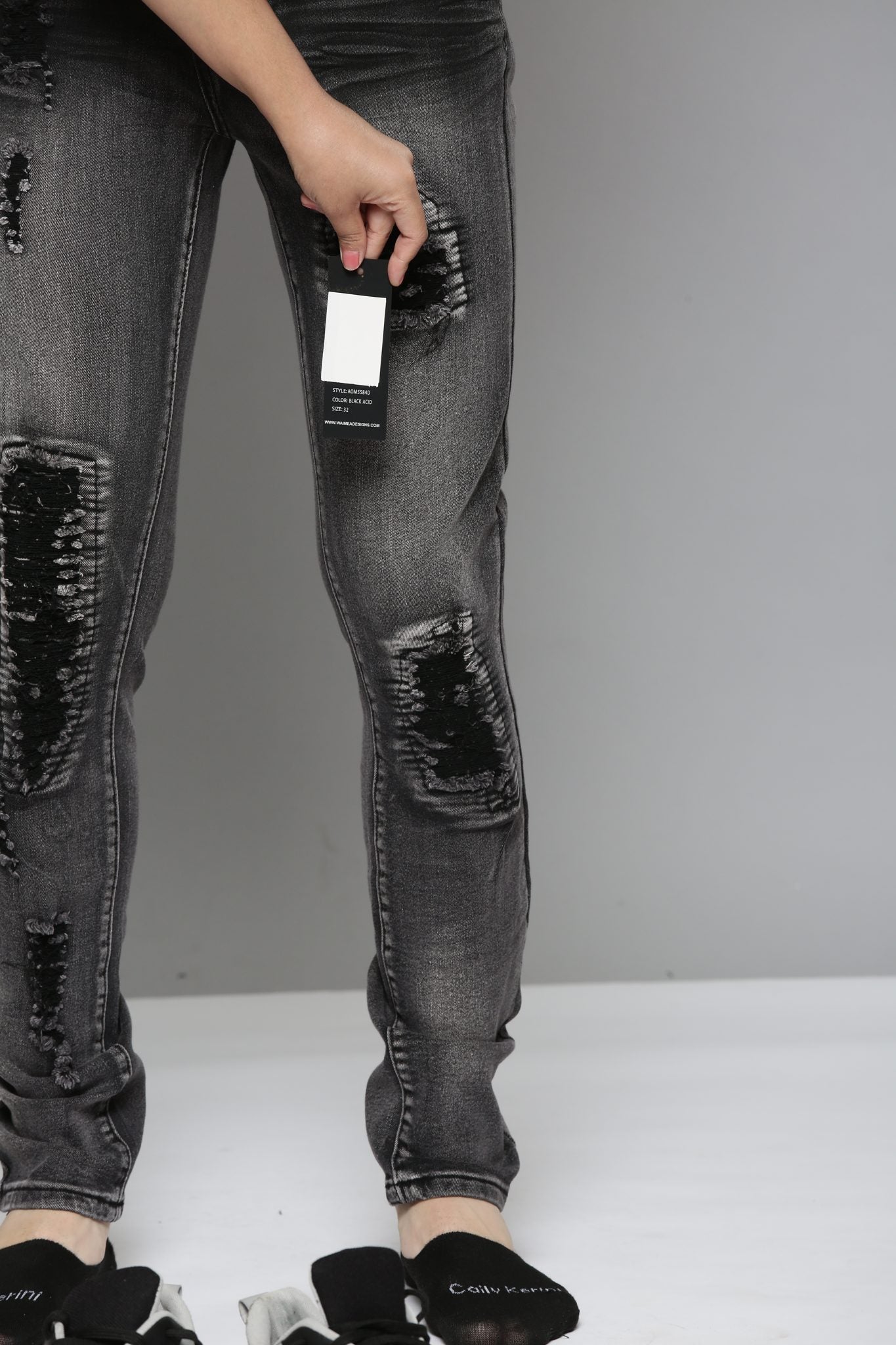 Waimea Black Acid Jeans (AOM5584)