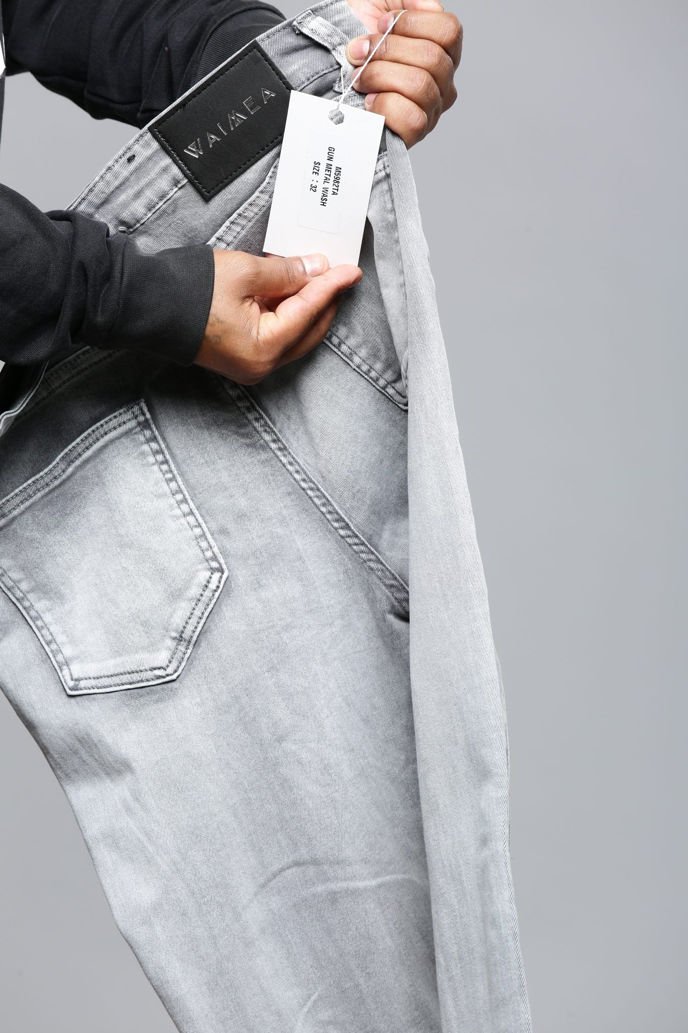 Waimea Gun Metal Wash Jeans (M5982)