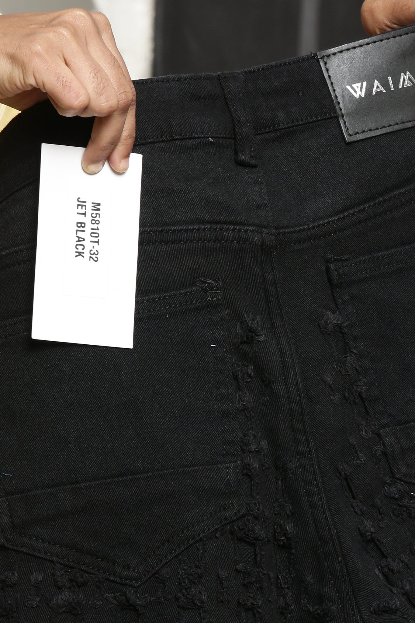 Waimea Jet Black Jeans (M5810)