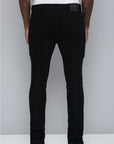 Men's Stacked Fit Black Color Jeans