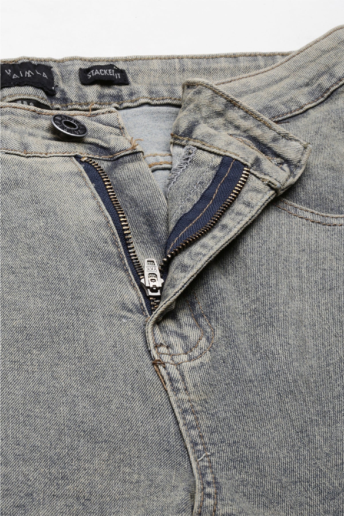 Men's Stacked Fit Antique Bleach Color Jeans