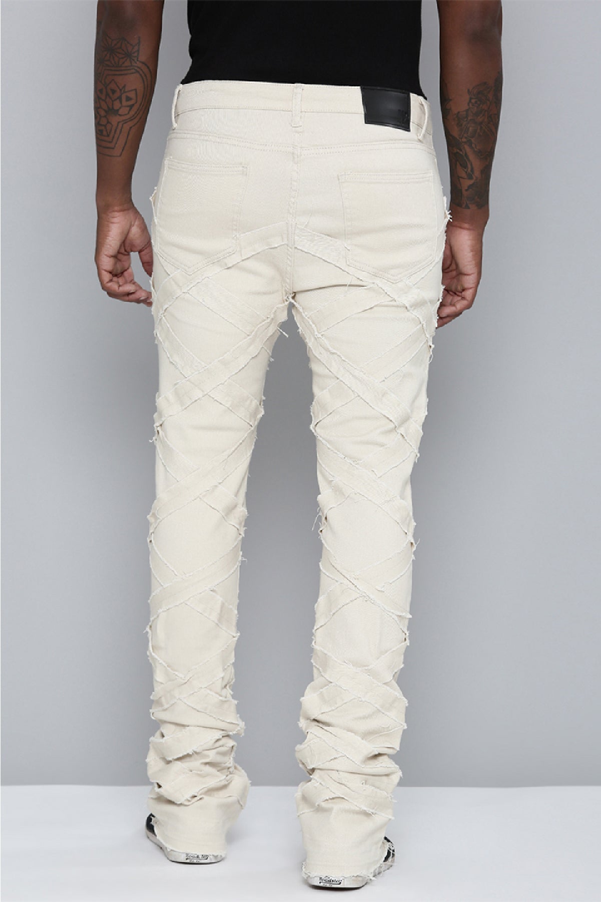 Men's Stacked Fit Bone Color Jeans