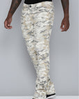 Men's Stacked Fit Bone Camo Color Jeans