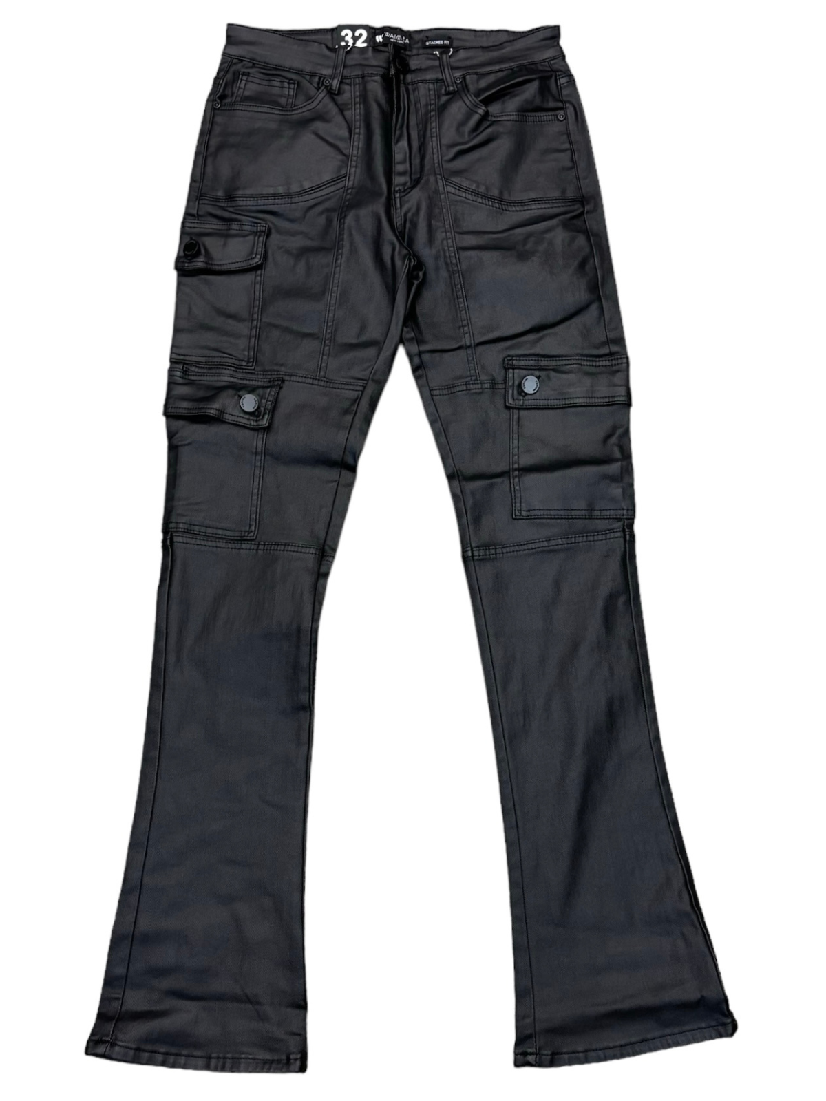 Waimea Men's Wax Coated Cargo Stacked Jeans