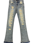 Waimea Men's Stacked Fit Jeans with Rhinestones Front and Back