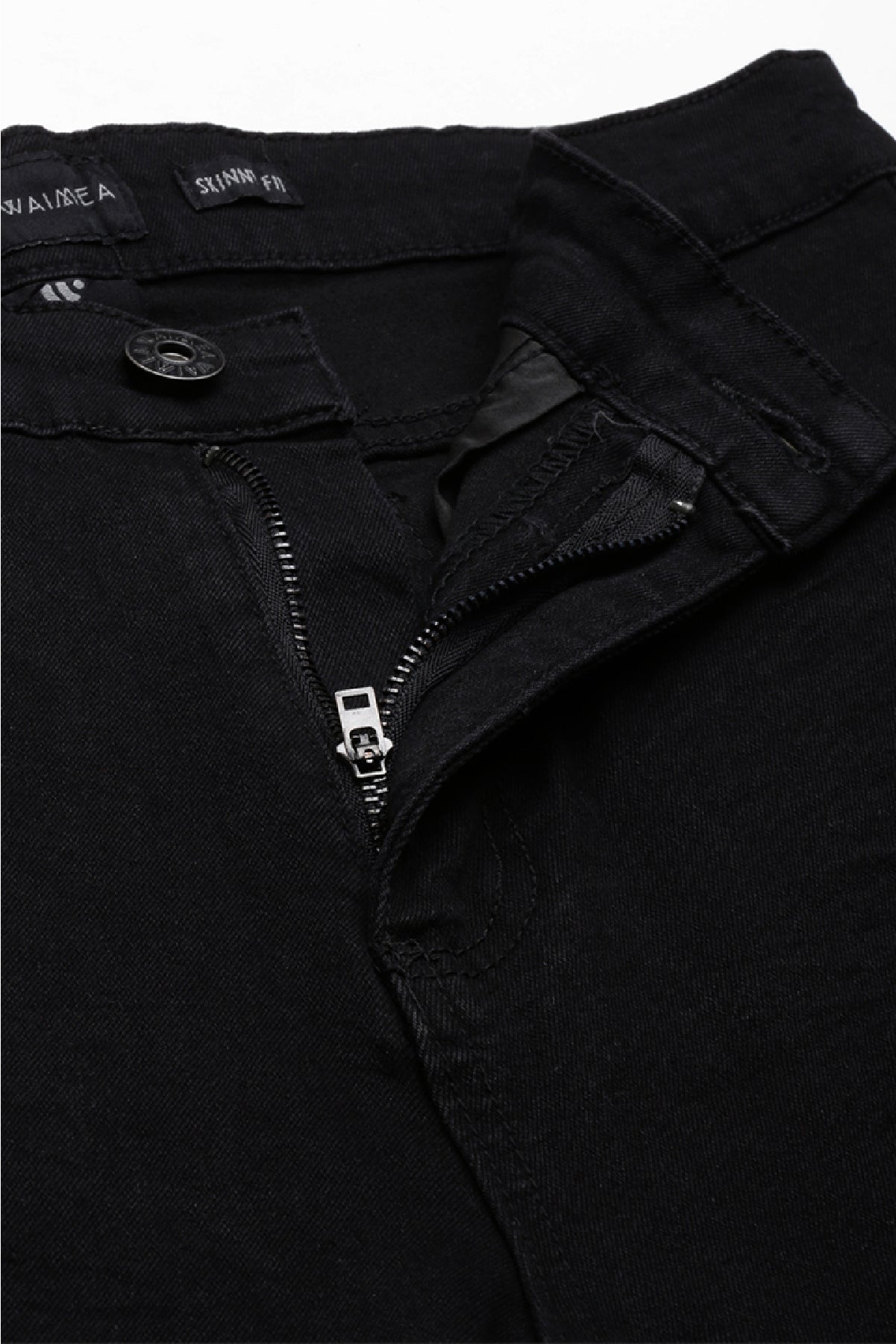 Men's Skinny Fit Jet Black Color Shorts